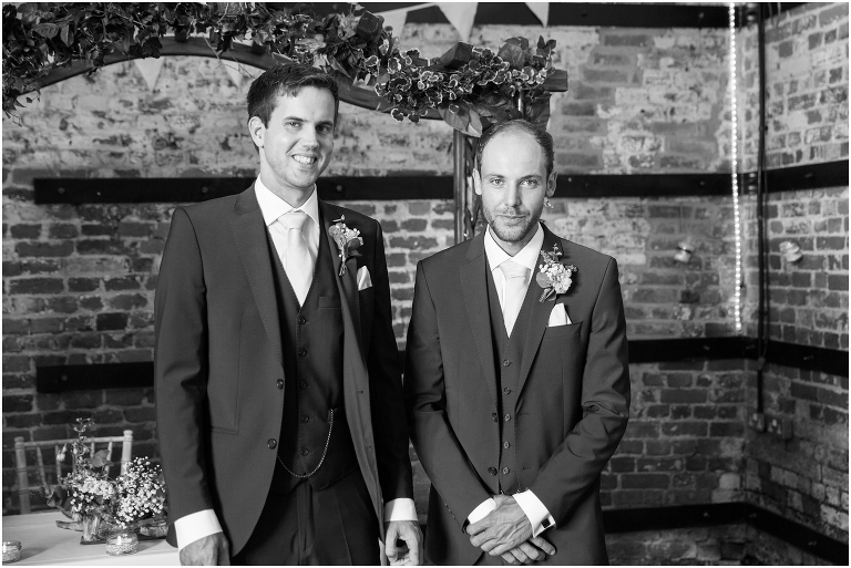 Wedding Photographer Dorset & Hampshire, Three Tuns Bransgore, New Forest Wedding, Ceremony , Groom and Best man