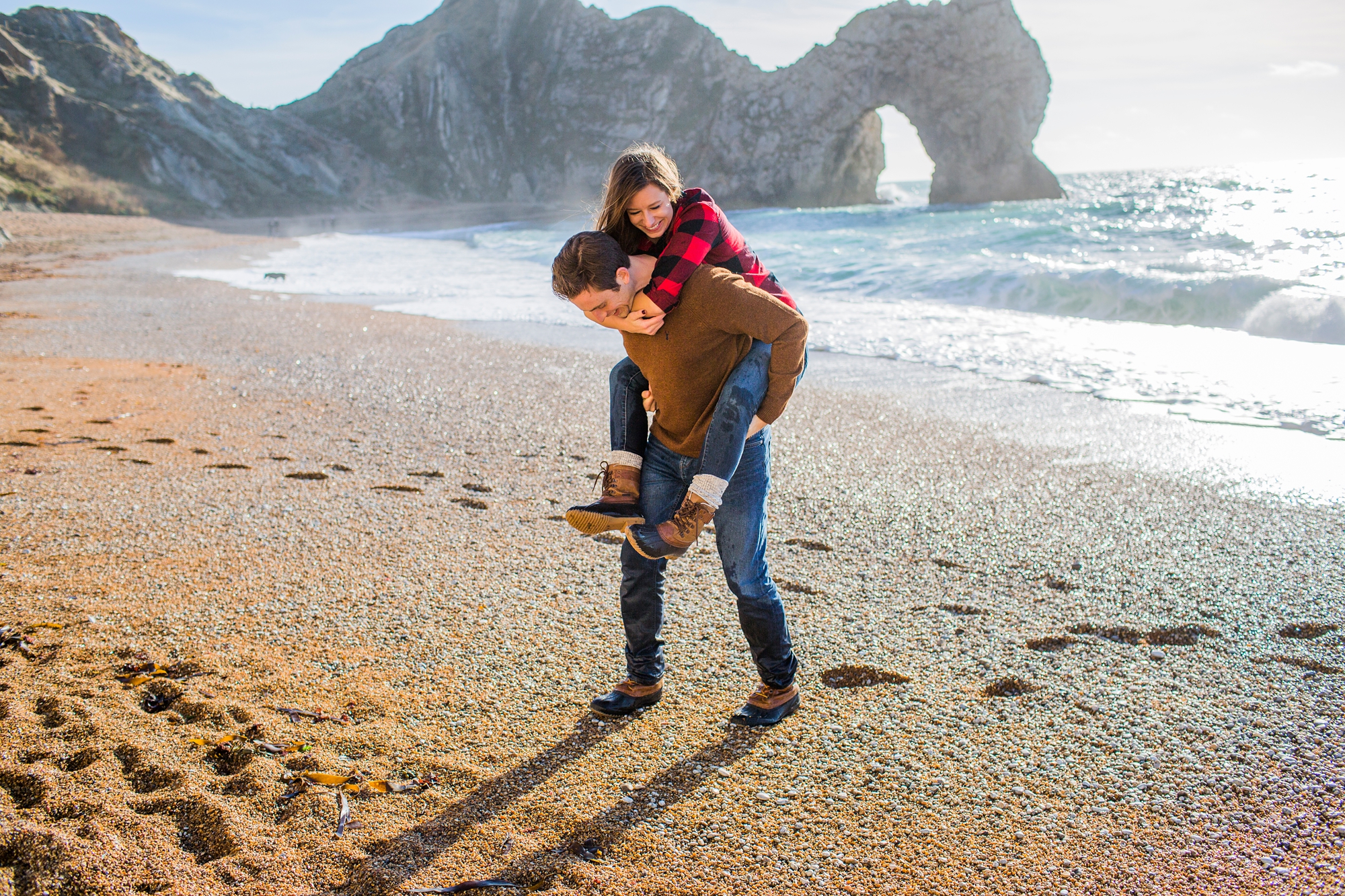 Engagement Shoot At Durdle Door Dorset Wedding Photographer